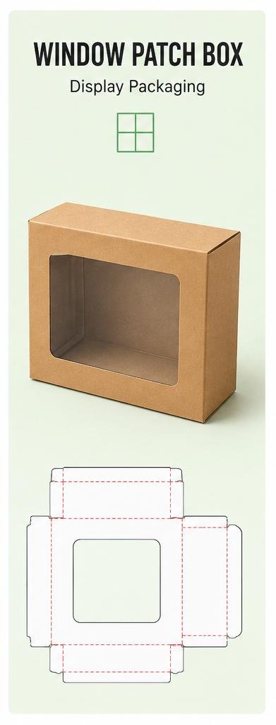 Window Patch Box display packaging style