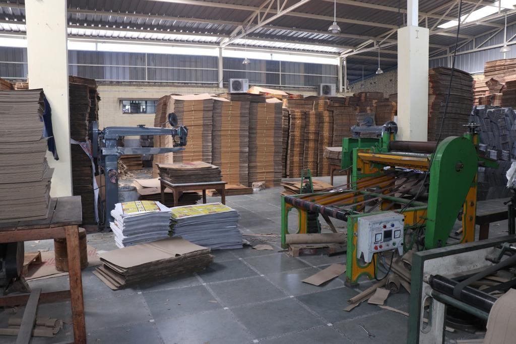 Finishing and conversion equipment in the Boxxcut factory